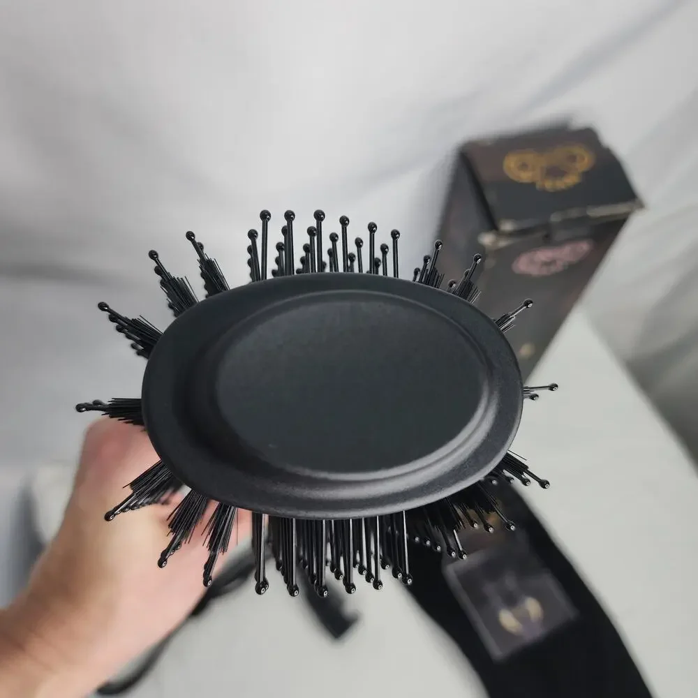 Blowout Hair Dryer Brush, Black Gold Dryer and Volumizer Oval Shape